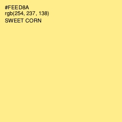 #FEED8A - Sweet Corn Color Image
